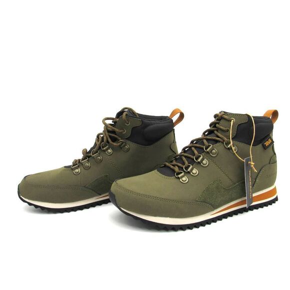 TEVA Men\'s Freeside RR Hiking Leather Boot\'s in Dark Olive SZ 8.5 main image 7